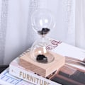 Miniatyrbillede 6 af 8: Skrivebords magnetisk glas sandtimer med base til hjemindretning pynt gave