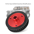 Miniatyrbild 6 av 8: Gummiremsväxellåda Modifierad växelkombination Passar för Axial SCX10 RC bilmodell Svart