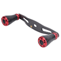 Miniatyrbillede 3 af 8: 95MM Spinnehjul Rocking Handle Grip Venstre Højre Fiskehjuls Knappen Udskiftning Sort Rød
