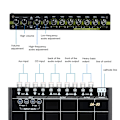 Miniatyrbilde 3 av 8: Bilstereo Modifisert Grafisk Equalizer EQ 7s Bilstereotuner med 3,5 mm Aux in & ratt