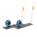 Miniatyrbillede 2 af 8: 2 stk Isfiske Flag Markør Stang Automatisk Flydende Stativ Bærbar Isfiske Stang Tip Up til Vinteren
