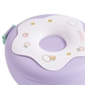 Miniatyrbild 7 av 8: Bento skål Donut Form Värmbar med lock Gaffel Sked Plast Lunchbehållare för Office School Lila