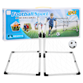 Miniatyrbillede 1 af 8: 2 stk/sæt Bærbar Indendørs Udendørs Sport til Børn Fodboldmål Fodboldmål Net Legetøj Hvid Fodboldmål