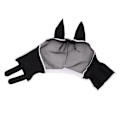 Miniatyrbilde 2 av 8: Hestefluemaske Allround Mesh Andas Fluemaske Elastisk UV-beskyttelse Hest Ansiktsmaske med Ører Svart L 45x54cm / 17,7x21,3in