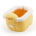 Miniatyrbillede 2 af 8: Børne Foldbar Toilet Bærbar Let Komfortabel Lækagesikker Pottetræning Toiletklap til Børn Småbørn Gul