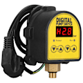 Miniatyrbild 3 av 8: Digital automatisk elektronisk tryckkontrollomkopplare för duschförstärkningsvattenpump AU 220V
