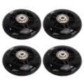 Miniatyrbillede 2 af 8: 4 ST Inline Skate Flash Wheel Rulleskøjter PU-hjul Erstatningshjul 69mm