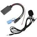 Miniatyrbillede 7 af 8: Bluetooth 5.0 AUX-kabeladapter med mikrofon til håndfri erstatning for Smart Fortwo 450 Radio