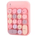 Miniatyrbillede 2 af 8: AJAZZ trådløst numerisk tastatur Chokolade Keycap til spilretningsændring AK18 2.4GPink