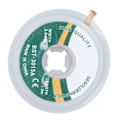 Pikkukuva 3 / 8: Juotinauha, kupari, matala jäännös, juotteenpoisto, punottu, 1,5 metriä, 3,0 mm (3015A)