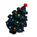 Miniatyrbild 6 av 8: Christmas Tree Crochet Kit för nybörjare Allt i ett Söt julgranstickat gör-det-själv-kit typ 4