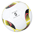 Miniatyrbillede 5 af 8: Størrelse 5 Fodbold PVC Majs Mønster Elastisk Fodbold Gave til Træningsspil Børn Voksne Hvid