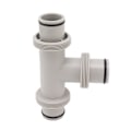 Miniatyrbillede 5 af 8: Delbar poolslange ventil 2 i 1 T-form slange ventil erstatning til filtercirkulationssystem Poolpumpe vedligeholdelse