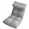 Miniatyrbillede 2 af 8: Gulvstol med ryglæn Foldbar Sofa Stol Sleeper Bed Sofa Lænestol Gulv Gaming Stol Meditationsstol til voksne Grå