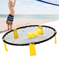 Pikkukuva 6 / 8: Mini rantavolleyball-setti pumppulaitteella vapaa-ajan hauskaa varten Fitnessparty