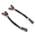 Miniatyrbilde 4 av 8: 2 stk LED arbeidslys stikkontakt ledningsnett 2-leder 2-pin hann til hunn universal for bil