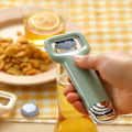 Miniatyrbillede 5 af 8: Heavy Duty Flad Flaskeåbner i Rustfrit Stål Bærbar Hængende Bartender Ølåbner til Køkken Bar Restaurant Grøn