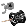 Miniatyrbillede 4 af 8: Rulle med kuglelejer i aluminium til PMAX3/BMAX3/SMAX3 støbevalser (sort)