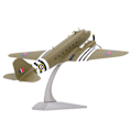Miniatyrbild 3 av 8: Flygplansmodell med fäste Realistisk struktur Legering Flygplansdekorationer Leksak för samling och visning