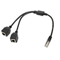 Miniatyrbillede 3 af 8: RJ45 Ethernet splitterkabel 1 han til 2 hunporte Stabil hurtig overførsel Cat5 RJ45 splitterkabel til routermodem