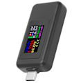 Miniatyrbilde 7 av 8: USB C Strømtester Spenning Strøm 2 i 1 Meter Voltmeter Amperemeter Fargeskjerm DC4‑30V
