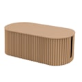 Miniatyrbilde 3 av 8: Nordisk Pluggbrett Oppbevaringsboks Tråd Kabel Oppbevaringsveske Organizer Box Sokkel Plugg Trådløs WiFi Router Brett Fest for Hushold Khaki Liten Størrelse