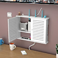 Miniatyrbild 1 av 3: Väggmonterad trådlös WiFi-router förvaringslåda