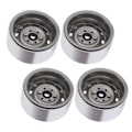 Miniatyrbilde 3 av 8: 4 stk metall 1,9 tommers hjulfelger 10 firkantet hull nav for AXIAL SCX10 1/10 RC klatring CartTitanium Farge