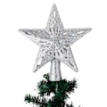 Miniatyrbild 2 av 8: 100-240V LED Hollow Star Snowflake Projector Light Rotation Lamp for Christmas Tree Top Decorationssilver EU