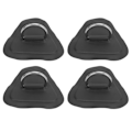 Miniatyrbillede 4 af 8: 4 stk D-Ring Patch Rustfrit Stål D-Ring Pad til Oppustelig Båd Surfbræt Jolle Paddle Board Sort