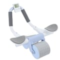 Miniatyrbillede 5 af 8: Timer Rebound Ab Wheel Styrkelse af kernemuskler Mave Core Udstyr Roller med timer til Hjem Blå