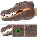 Miniatyrbild 6 av 8: 9" Giftfri Simulering Mjukt Djurhuvud Hand Puppet Toy Handskar För Barn Present