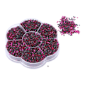 Miniatyrbild 3 av 8: 14400 st Strass Stenar Glänsande Transparenta Dekorativa Nagelkonst Tillbehör för Kläder Skor S601 Rosa