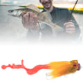 Miniatyrbilde 5 av 8: Simulering Mus Formet Harpiks Fiske Agnsoft Bait Tackle med Dobbel Treble Hookgul