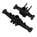 Miniatyrbilde 4 av 8: RC forakselhus kåpe Sett CNC-bearbeidet Heavy Duty RC bil oppgraderingsdeler for Traxxas 1/18 RC bil svart
