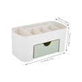 Miniatyrbillede 6 af 8: Multifunktionel Skrivebordsarrangør Skuffe Papirholder Makeup Opbevaringsboks Hjem Grøn