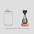 Miniatyrbild 4 av 8: Väderprediktor Kattflaska Svart Ergonomisk Robust Glas Väderprediktor för Vardagsrum Kök