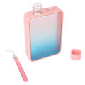 Pikkukuva 6 / 8: 300 ml litteä vesipullo A5 Slim vesipullo ulkoilulajeihin Leirintäalueelle Kuntosaliin Fitness Gradient Pink
