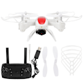 Miniatyrbilde 1 av 8: 5 MP 2,4 GHz HD Drone Fjernkontroll Foldbar Profesjonell Luftfotografering Quadcopter Hvit