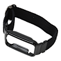 Miniatyrbild 7 av 8: Flätad Loop Strap för Mi Band 7 Pro Justerbar Elastisk Nylon Loop Armband med Skyddsram Svart Bandfodral
