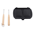 Miniatyrbilde 1 av 8: Sandwichmaker Dobbeltsidig Stekepanne Nonstick Sandwichmaker med Avtakbare Håndtak