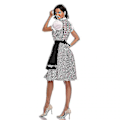 Pikkukuva 3 / 5: Perinteinen saksalainen ruudullinen Dirndl-mekko Oktoberfest-asu naisille XS Musta