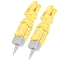 Miniatyrbillede 8 af 8: 2 stk. Transformerende Robotpen Deformation Robotpen Blyant Demonterbar Student Study Stationery Gul