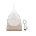 Miniatyrbilde 1 av 8: Stormglass Dråpeformet Stormflaske Skrivebords Værobservasjonsprediktor med LED-trebase (M)