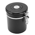 Miniatyrbillede 5 af 8: Kaffebønner Opbevaring af Rustfrit Stål Lufttæt Beholder Kaffe med 30 ml Ske Dato Sporing Kaffebeholder til Butik 1,5 L Sort