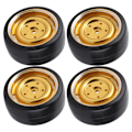 Pikkukuva 5 / 8: 4kpl 63 mm RC-auton metallivanteet Driftdäck varaosat Tarvikkeet Sopii WPL D12 RC-kuorma-autoon