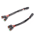Miniatyrbilde 2 av 8: 2 stk LED arbeidslys stikkontakt ledningsnett 2-leder 2-pin hann til hunn universal for bil