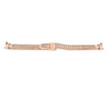 Miniatyrbild 7 av 8: Justerbart klockarmband som andas vikbart spänne Quick Release i rostfritt stål klockband för Mi Band 8 Rose Gold