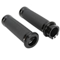 Miniatyrbilde 3 av 8: 1 par 25 mm motorsykkelstyre svart Komfortabelt grep Anodisert universal rustfritt for motorsykkelsykler