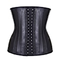 Miniatyrbild 1 av 3: Midjetränare Korsett Shapewear Dam Body Shaper 25 Stålfjäder Slankning Underkläder - XXXL Svart